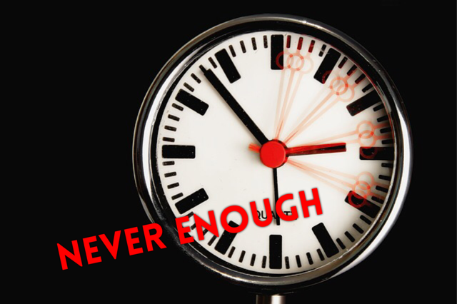 Never Enough time clock image